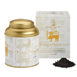 Ceylon black tea Orange Pekoe OP1 Le Grandi Origini Collection in 100 grams tin